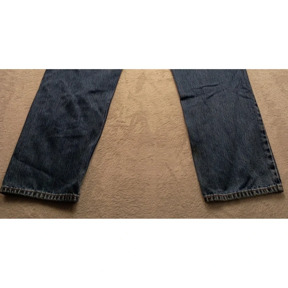Levis 505 Regular Fit Straight Leg Jeans Men's Medium Wash Blue Denim Classic